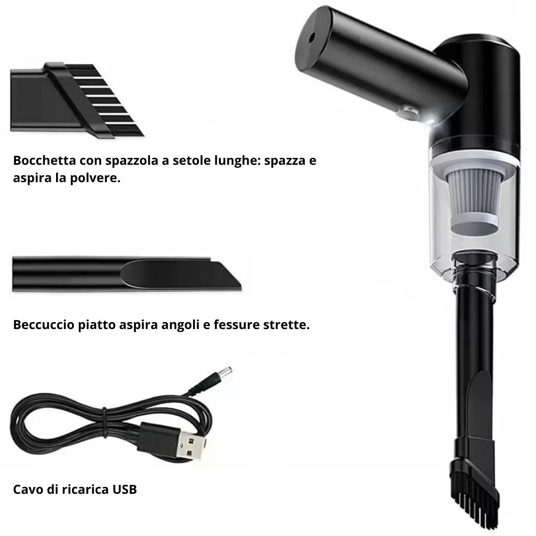 Aspirapolvere Portatile 3-in-1 UltraClean